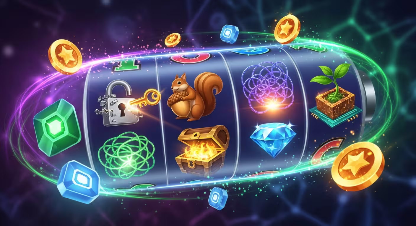 Creative bonus hacking illustration showing exploding free spins and glowing casino rewards at Spinpokio