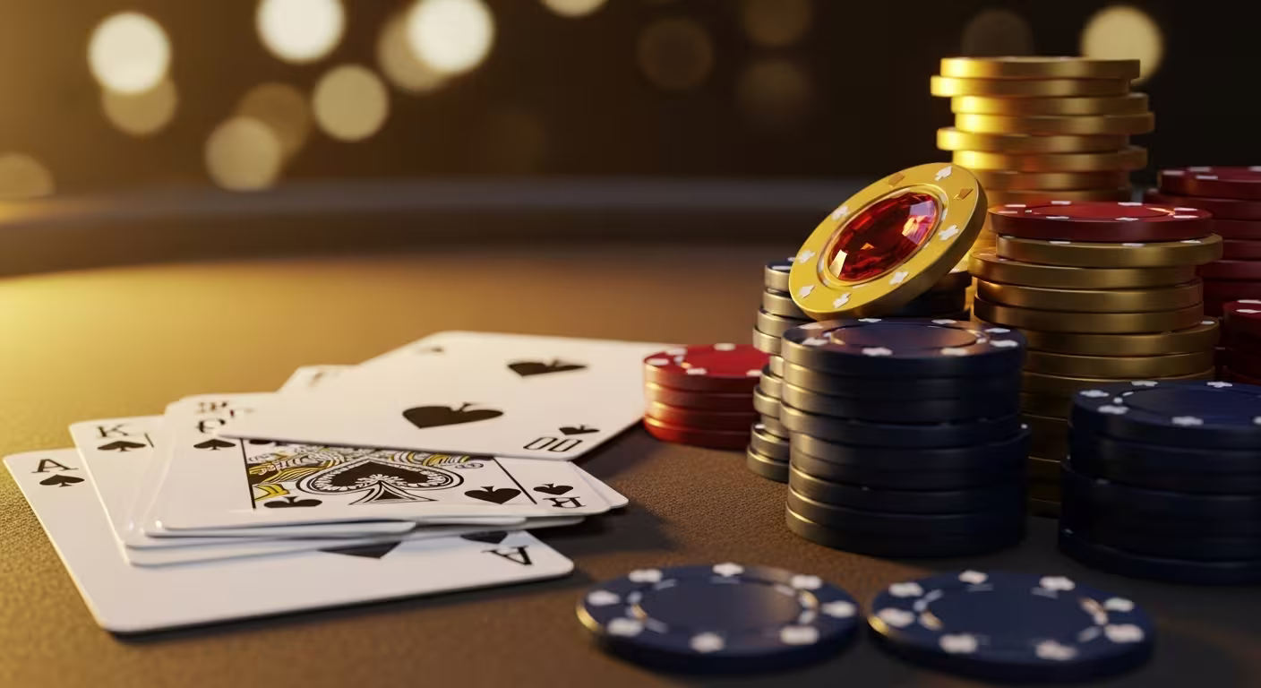 Welcome bonus offer with golden coins and casino chips at Spinpokio